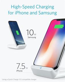 img 3 attached to 🔌 Anker PowerWave 7.5 Wireless Charger Stand with Cooling Fan - iPhone 11, Xs Max, Galaxy S10, Note 10