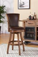 armen living lcrabaarkach26 barstool chestnut logo