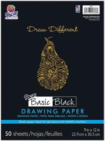 img 2 attached to Высококачественная бумага для рисования Pacon Basic Black (4806) - идеально подходит для творческих проектов!