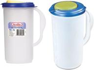 sterilite pitcher blue-green 1.9l (qt) - refreshing blue color logo