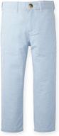 👖 premium henry boys blue seersucker pants for boys' clothing logo