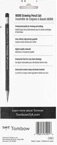 img 3 attached to Tombow MONO Drawing Pencil Set: Assorted Degrees, Graphite 3-Pack for Artistic Excellence