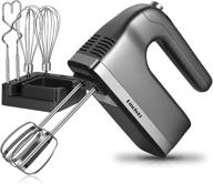 🔌 powerful dmofwhi 9-speed hand mixer electric with timer and digital screen, complete kitchen handheld mixer set with storage case and premium stainless steel attachments логотип