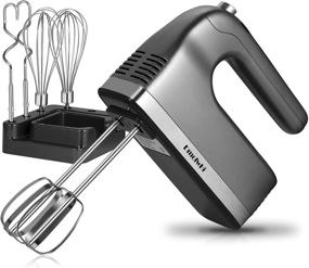 img 4 attached to 🔌 Powerful DmofwHi 9-Speed Hand Mixer Electric with Timer and Digital Screen, Complete Kitchen Handheld Mixer Set with Storage Case and Premium Stainless Steel Attachments