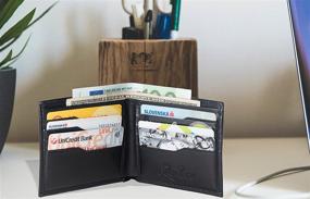 img 1 attached to Get Organized in Style with Zofiny's Genuine Nappa Leather Men's Wallet