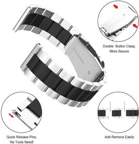 img 2 attached to Valkit Compatible Galaxy Watch 46Mm/Galaxy Watch 3 45Mm Bands Accessories & Supplies