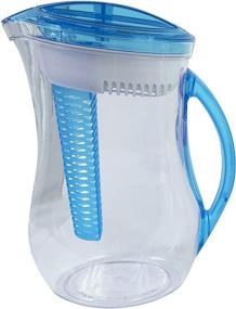 img 1 attached to Cool Gear Blue Water Filter Pitcher with Fruit Tea Flavor Infusion – 2.44 Liters