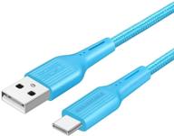 🔌 shuliancable usb-кабель type c - быстрая зарядка для samsung, macbook, sony, lg, htc 10 и других устройств (3,3 фута/1 метр, синий) логотип