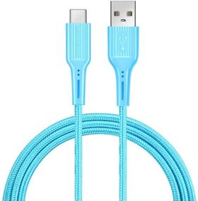 img 3 attached to 🔌 SHULIANCABLE USB-кабель Type C - Быстрая зарядка для Samsung, MacBook, Sony, LG, HTC 10 и других устройств (3,3 фута/1 метр, синий)