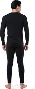 img 2 attached to 🧥 9M Men's Ultra Soft Thermal Underwear Base Layer Long Johns Set with Cozy Fleece Lining