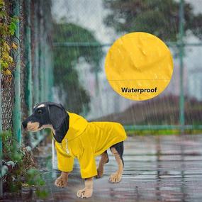 img 3 attached to Stay Dry and Stylish with Morezi Dog Raincoat - Hooded, Water-Resistant and Adjustable - XS to XXL Sizes Available!