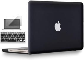 img 4 attached to 🔒 UESWILL 3in1 Smooth Matte Hard Shell Case for MacBook Pro 15 inch A1286: Keyboard Cover, Screen Protector, Microfibre Cleaning Cloth, Black