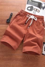 img 3 attached to 🩳 Boys' Clothing: GUNLIRE Summer Shorts with Drawstring and Pockets