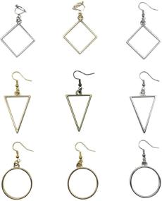 img 1 attached to 🎨 44 PCS Frame Pendants Set: Woohome 3 Color 36 PCS Open Back Bezel Pendants with Making Tools – Perfect for Resin Crafts, Earrings, Necklaces, and Bracelets