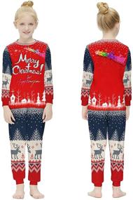 img 1 attached to 🎄 Cozy Christmas: Matching Household Sleepwear Collection