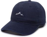 outdoor cap mountain dad hat: 🧢 unstructured soft cotton cap for outdoor adventures logo