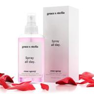 🌹 grace and stella rose water facial spray (240ml) - vegan rose water spray for face - rose spray facial mist - rosewater spray toner hydrosol logo