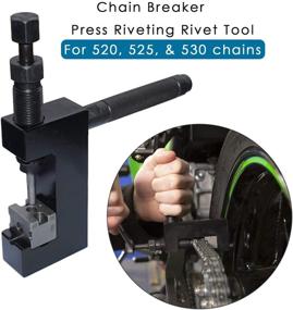 img 3 attached to 🔧 Ultimate Heavy Duty Jumbo Chain Tool: Chain Breaker & Riveting Tool for Motorcycle, Bike, ATV - Ideal for 520, 525, 530 Chains