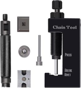 img 4 attached to 🔧 Ultimate Heavy Duty Jumbo Chain Tool: Chain Breaker & Riveting Tool for Motorcycle, Bike, ATV - Ideal for 520, 525, 530 Chains