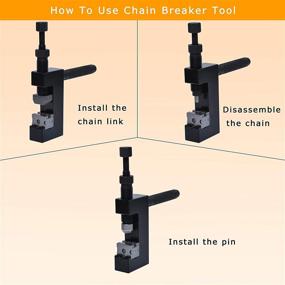 img 1 attached to 🔧 Ultimate Heavy Duty Jumbo Chain Tool: Chain Breaker & Riveting Tool for Motorcycle, Bike, ATV - Ideal for 520, 525, 530 Chains