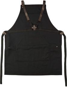 img 3 attached to 👨 Premium Non-Waxed Canvas Work Apron: Enhanced with Cross Straps, Adjustable for Maximum Comfort