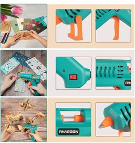 img 1 attached to Rhaegon 60W Hot Glue Gun: No-Drips, Leak-Free with 90pcs Glue Sticks - Ideal for Home Repair, DIY Crafts, Festival Decorations, and Gifts