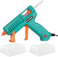 rhaegon 60w hot glue gun: no-drips, leak-free with 90pcs glue sticks - ideal for home repair, diy crafts, festival decorations, and gifts logo