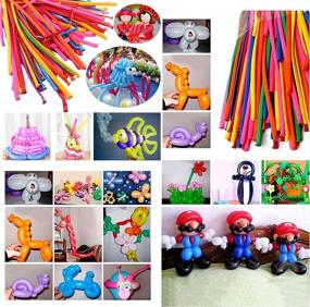 img 1 attached to 🎈 100Pcs Long Balloons Twisting Magic - Sculpture Twist Balloon Animal DIY Balloons for Parties & Holidays