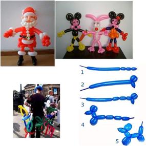 img 2 attached to 🎈 100Pcs Long Balloons Twisting Magic - Sculpture Twist Balloon Animal DIY Balloons for Parties & Holidays