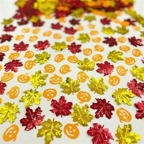img 4 attached to Thanksgiving Halloween Confetti Maple Sprinkles Decorations
