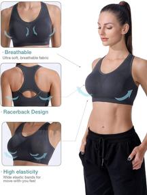 img 1 attached to FITTIN Racerback Sports Bras Pack Women's Clothing