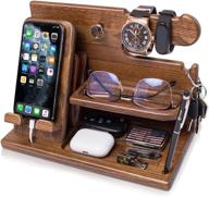 🎁 teslyar organizer: premium nightstand & graduation gift for men's accessories - perfect for anniversaries! logo