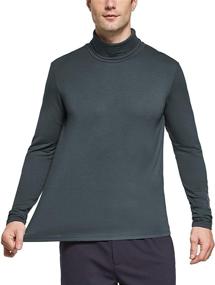 img 1 attached to BALEAF Turtleneck Shirts Thermal Stretchy