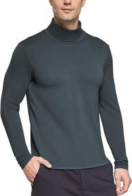 img 4 attached to BALEAF Turtleneck Shirts Thermal Stretchy