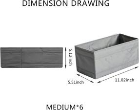 img 3 attached to Органайзер Складные контейнеры Нижнее белье Одежда