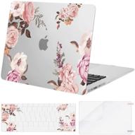 mosiso compatible with macbook air 13 inch case (a1369 &amp laptop accessories logo