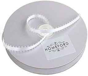 img 4 attached to 🎀 Homeford Picot Edge Double Face Satin Ribbon, 50 Yards - Versatile 3/16-Inch Width, Beautiful White Color