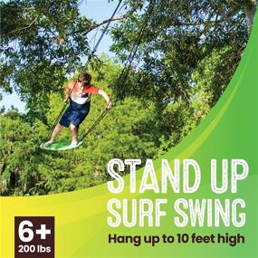 img 3 attached to 🌊 Ultimate Swinging Experience: Unleash Thrills with Swurfer Stand Surfing Outdoor Swings