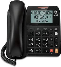 img 2 attached to 📞 AT&T CL2940 Corded Phone with Speakerphone, Extra-Large Tilt Display and Buttons, Caller ID and Call Waiting, Audio Assist – Black