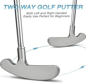 img 2 attached to Retyion Two-Way Golf Putter for Left or Right-Handed Golfers, Removable Alloy Rod - Ideal for Kids and Adults