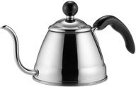 обзор кофейного чайника fino с системой заваривания pour over: ваш идеальный серебристый приготовитель объемом 4 1/4 чашки. логотип