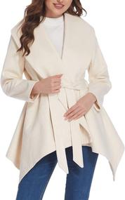 img 4 attached to 🧥 Asymmetric Womens Outwear Jackets by Chigant - Coats, Jackets & Vests for Women's Clothing