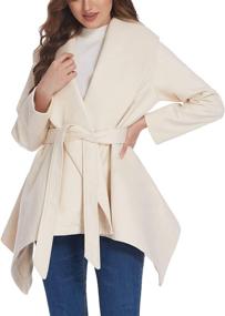 img 3 attached to 🧥 Asymmetric Womens Outwear Jackets by Chigant - Coats, Jackets & Vests for Women's Clothing