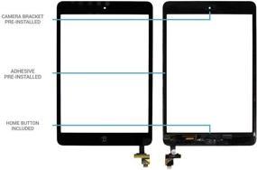 img 3 attached to High-Quality Touch Screen Replacement Parts for iPad Mini & Mini 2 - Digitizer Glass Assembly (White)
