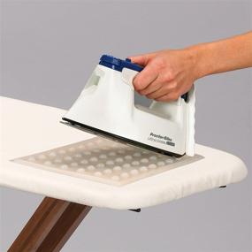 img 2 attached to 🔝 Enhance Your Ironing Experience with Household Essentials Ultra Plus Ironing Board Replacement Pad & Cover featuring Silicone Iron Rest Pad - Natural Canvas Edition