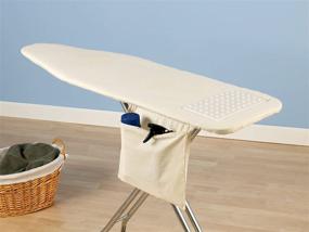img 3 attached to 🔝 Enhance Your Ironing Experience with Household Essentials Ultra Plus Ironing Board Replacement Pad & Cover featuring Silicone Iron Rest Pad - Natural Canvas Edition