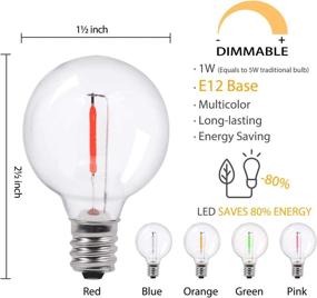 img 3 attached to Multi-Colored Dimmable Shatterproof Candelabra Replacement