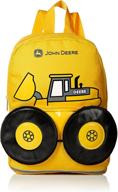 детский рюкзак john deere желтого цвета логотип