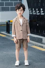 img 3 attached to Timeless Style for Boys: Plaid Blazer Casual Classic Outfits