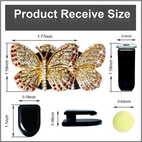 img 3 attached to FODIENS Butterfly Accessories Automotive Decoration Interior Accessories